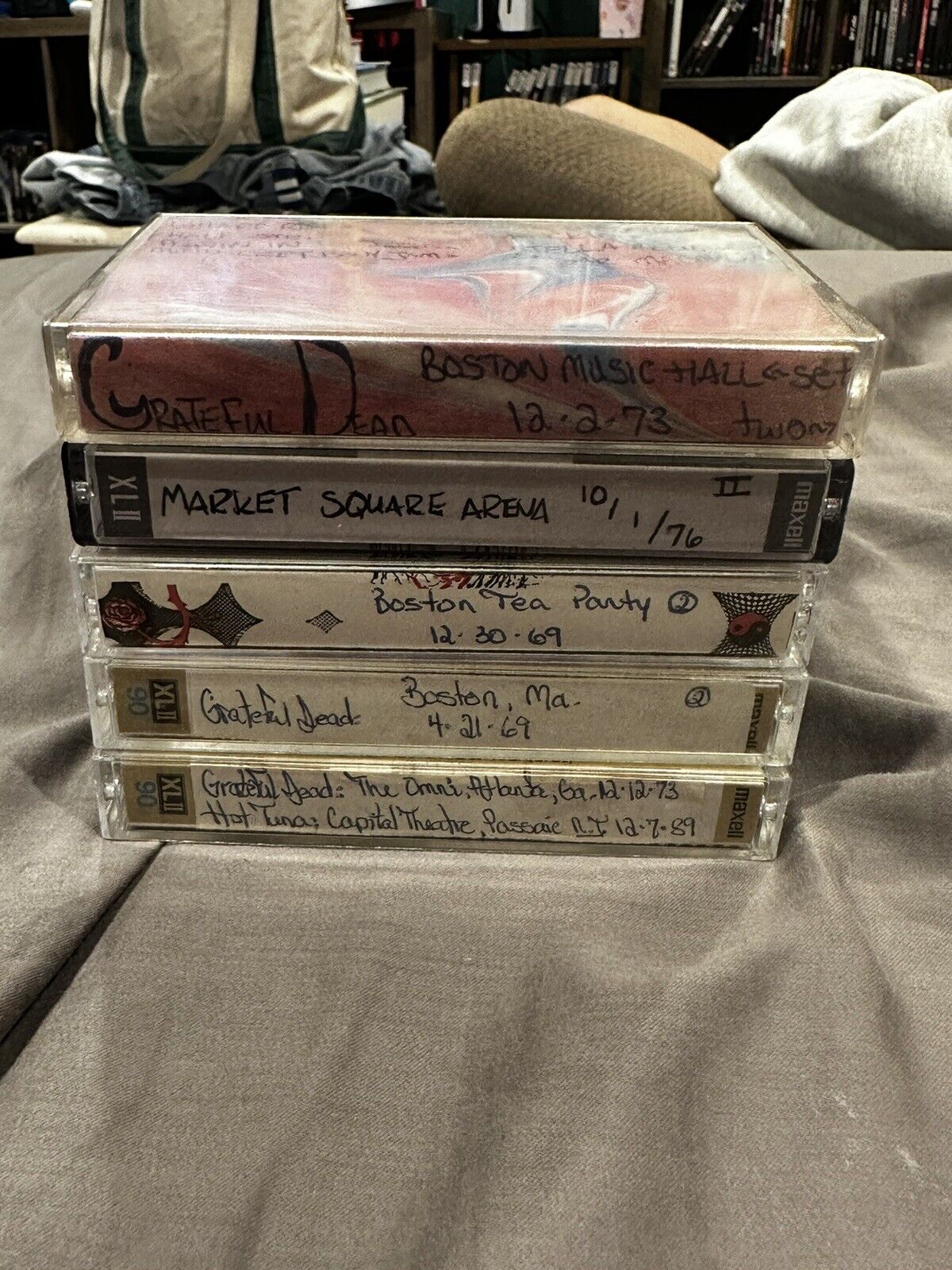 Grateful Dead Cassette Tapes Lot Of 5 70’s-90'S Live Shows Wembley Alpine Kansas