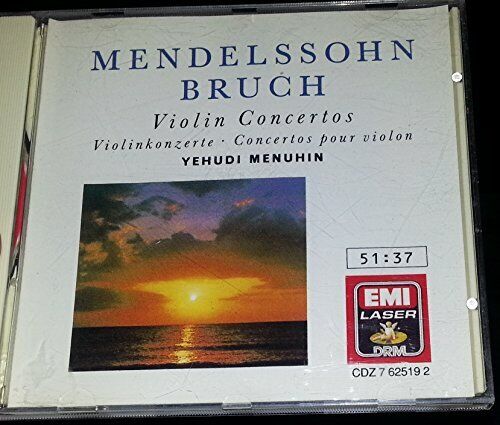 Yehudi Menuhin - Mendelssohn - Bruch : Violin Concertos - Yehudi Menuhin CD 1QVG