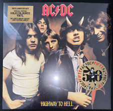 AC/DC HIGHWAY TO HELL - GOLD COLORED VINYL LP 50TH ANNIV LIMITED SEALED MINT picture