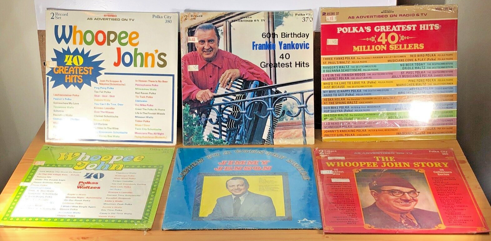 New VTG SEALED Polka Vinyl LP Yankovic/whoopee LOT 6 Collectors Greatest Hits