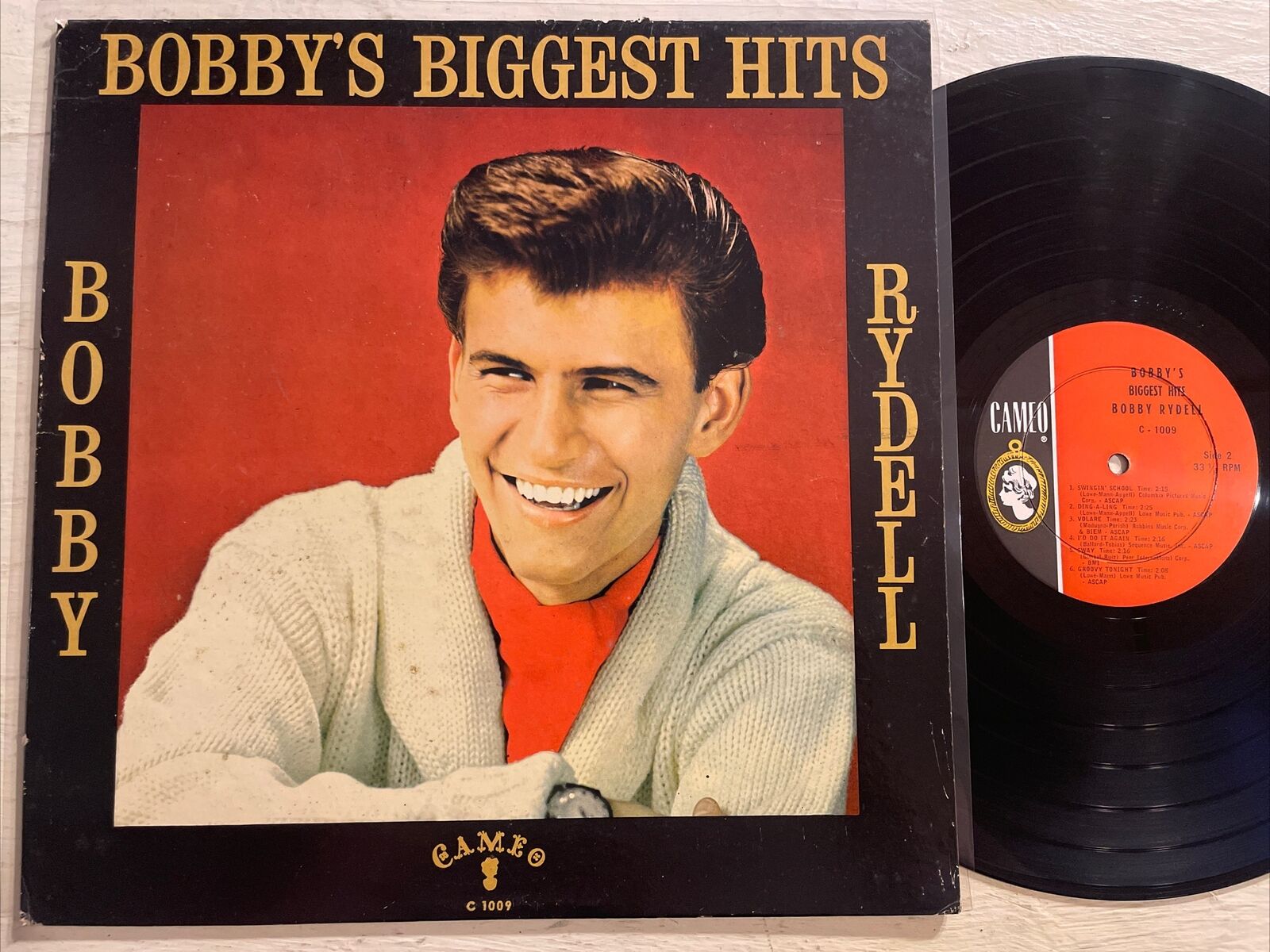 Bobby Rydell Bobby’s Biggest Hits LP Cameo Mono Teen Popcorn VG