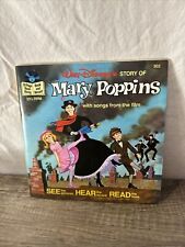 Vintage Walt Disney's Story of Mary Poppins Read Along Book & Vinyl Record #302 picture