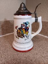 Vintage Happy Hoboes Beer Stein Music Box Made In Japan Working picture