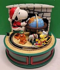 1972 Willitts Snoopy Christmas Express Train. Vintage Music Box. picture