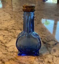 Vintage Mary Lowell Lotion Bottle – Cobalt – Banjo with Cap picture