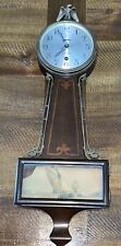 Vintage Sessions Banjo Wall Clock Eagle Finial Wind Up / Repair picture