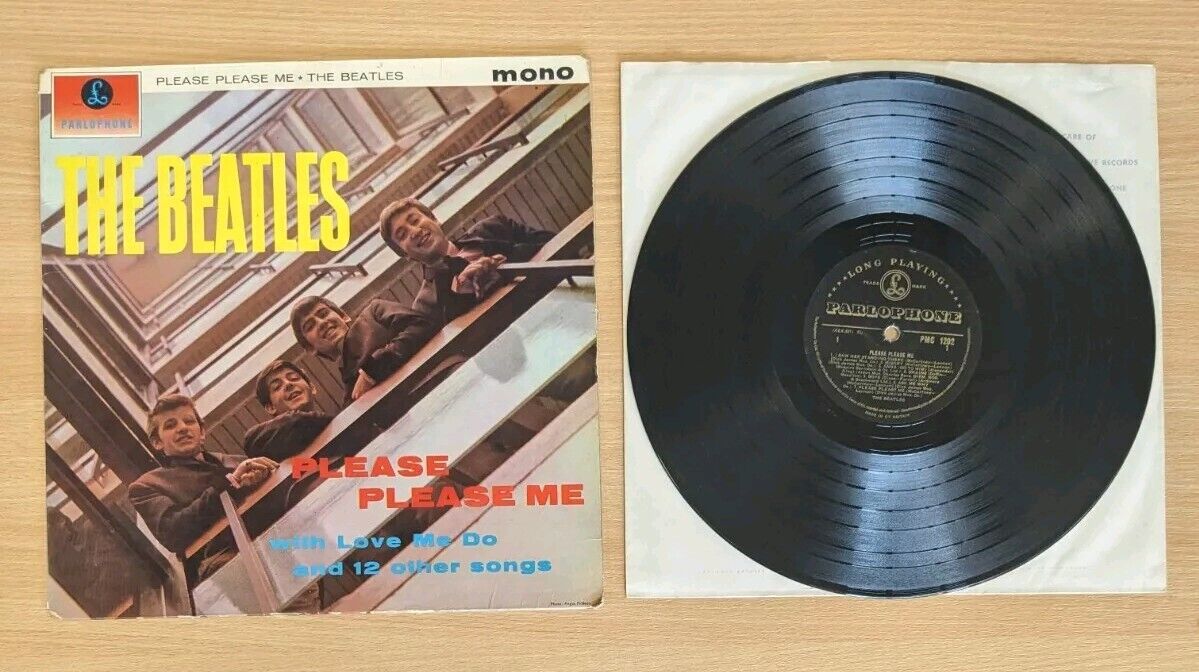 The Beatles Please Please Me Vinyl Record MONO 1st Press Dick James Credit 