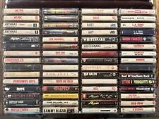 Cassette Tape lot x88 (80s Rock, Metal, Grunge ) Dual Sided Carrying Case Rare picture