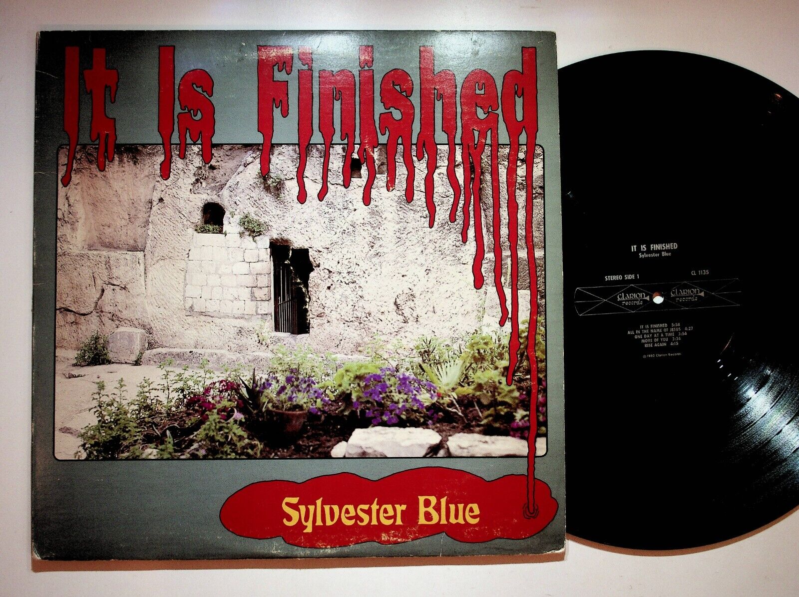 1980 Alta Loma CA Sylvester Blue It Is Finished Christian Gospel Vinyl LP Record