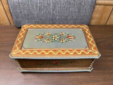 Vintage Anri Reuge Turquoise Color Music Box picture