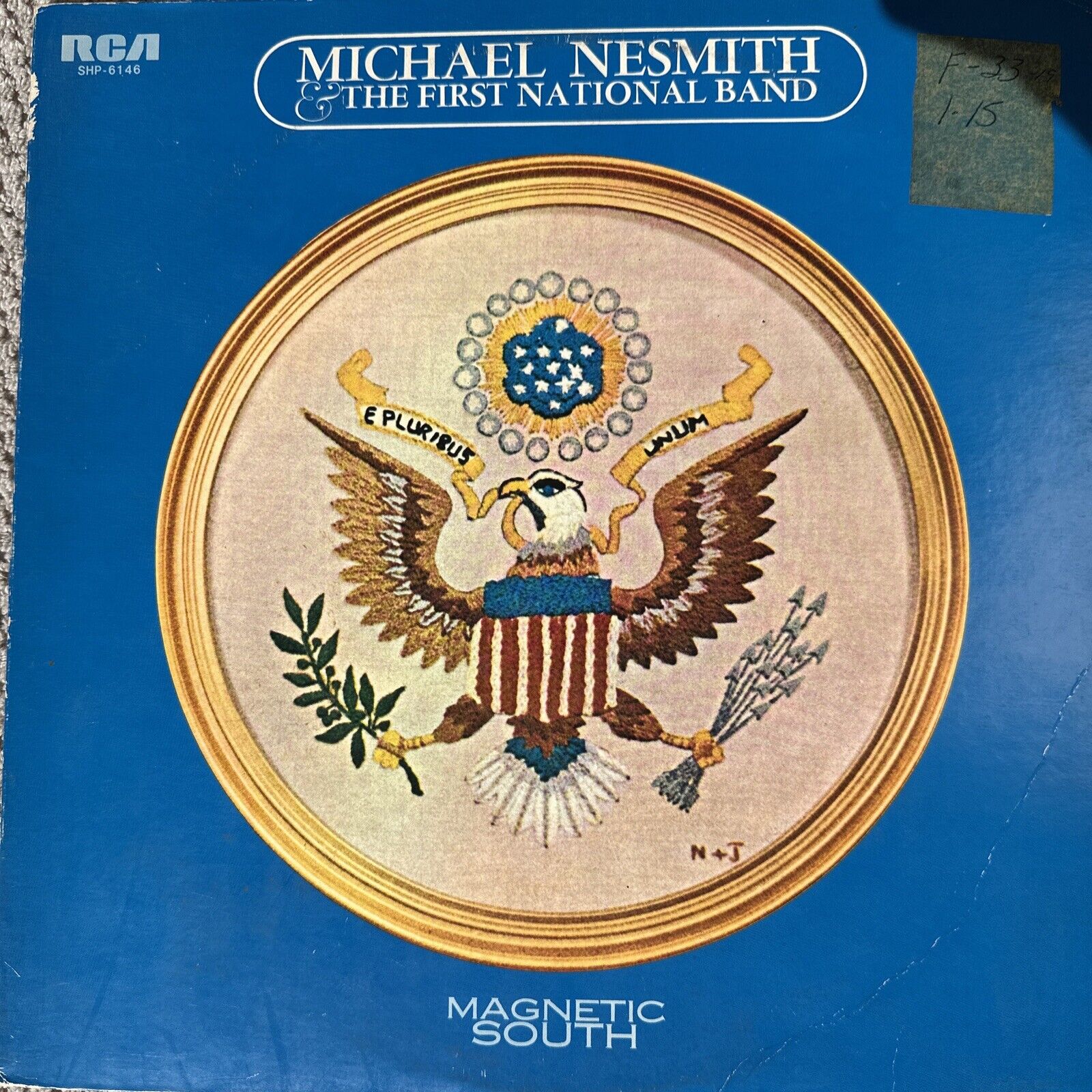 MICHAEL NESMITH & THE FIRST NATIONAL BAND Magnetic South VG+(+) JAPANESE press 