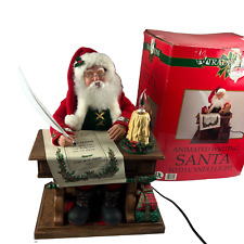 Vintage 18” Traditions Animated Santa Clause Candle Lighted Christmas Music READ picture