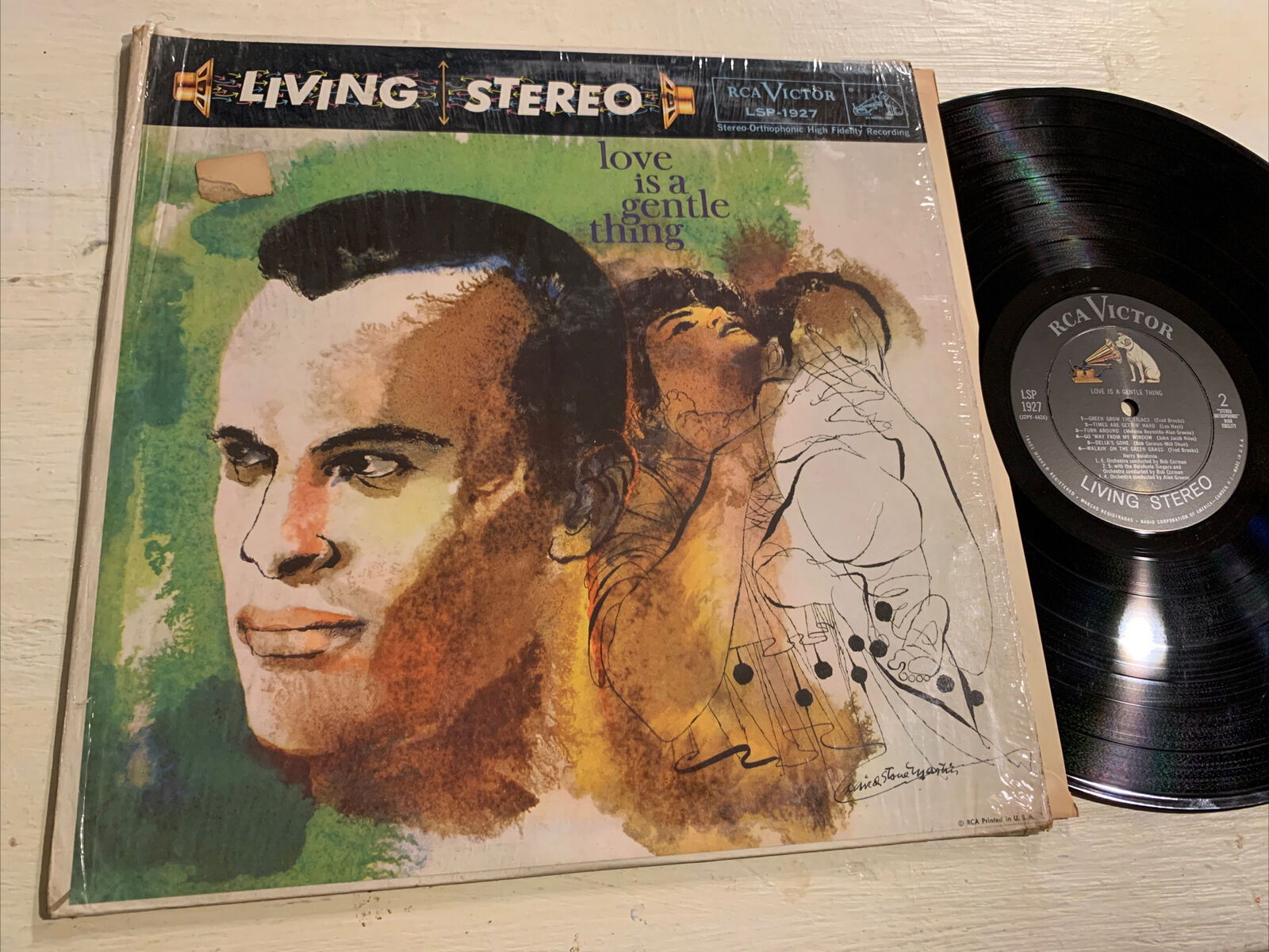 Harry Belafonte Love Is A Gentle Thing LP RCA Living Stereo + Shrink DSM VG+