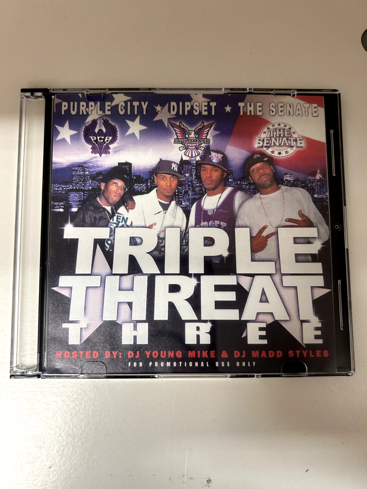RARE PURPLE CITY THE SENATE DIPSET TRIPLE THREAT 3 MIXTAPE DIPLOMATS NYC MIX CD