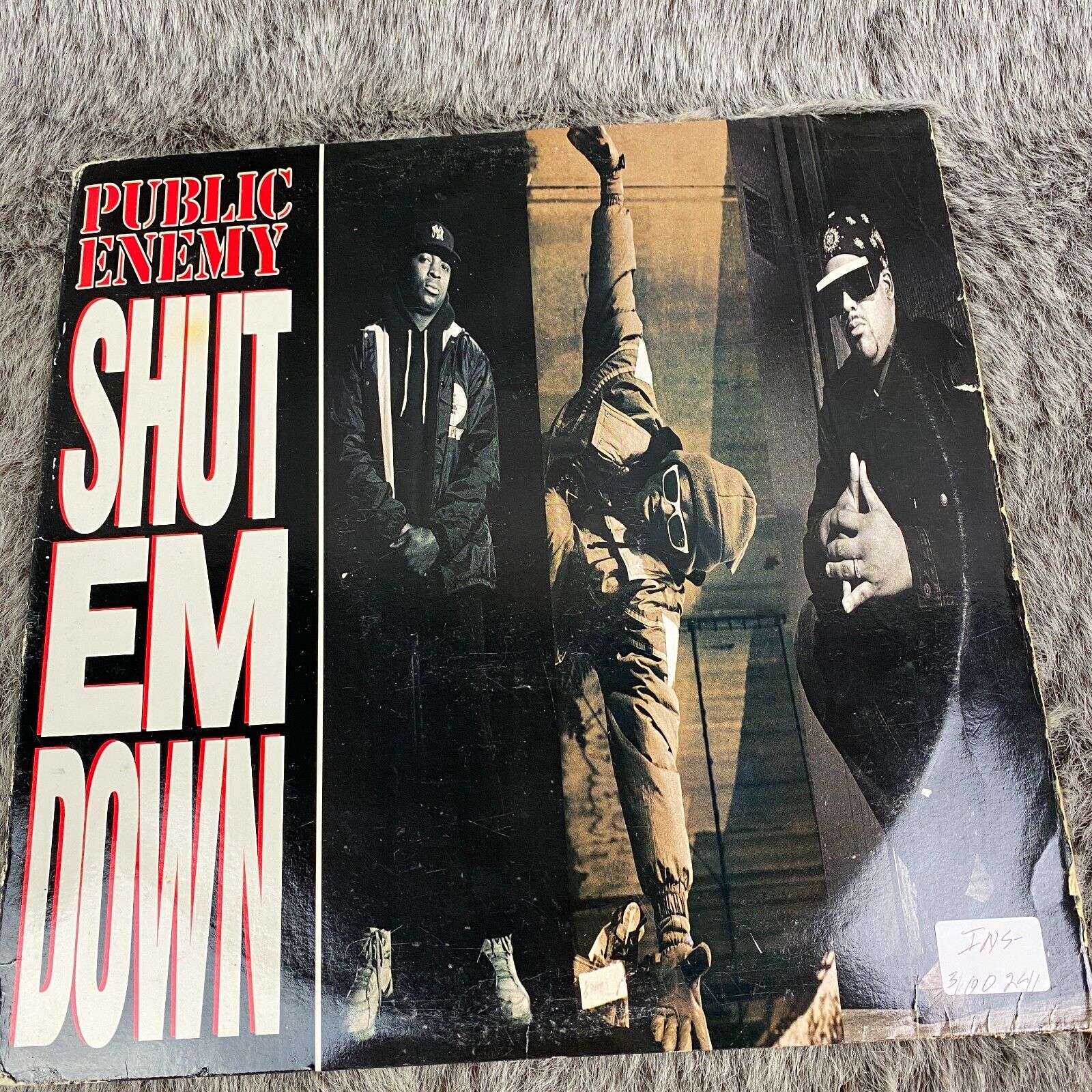 Public Enemy Shut Em Down Album Vinyl 1991 Rap Hip Hop LP
