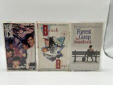 80-90s Vintage Pop Music Cassette Tapes Lot Of 3 (ForrestGump BeachBoys NewKids) picture