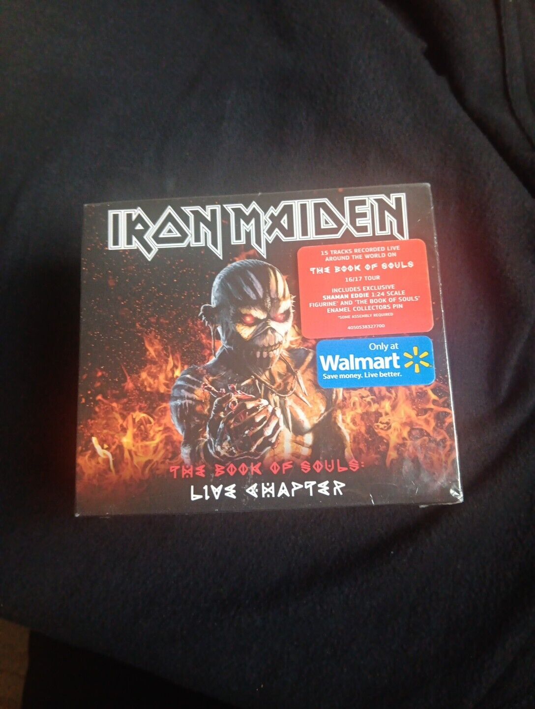 Iron Maiden The Book of Souls The Live Chapter 2 Cds + Figurine + Enamel Pin VG