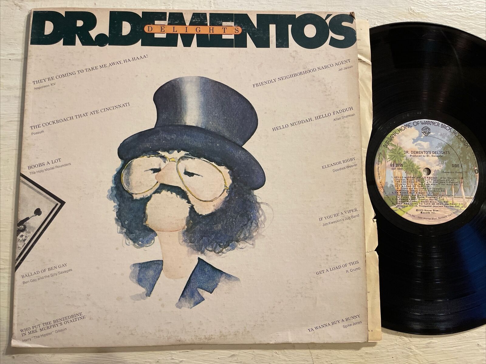 Dr. Demento Demento’s Delights V/A LP Warner Bros. + Inner VG+