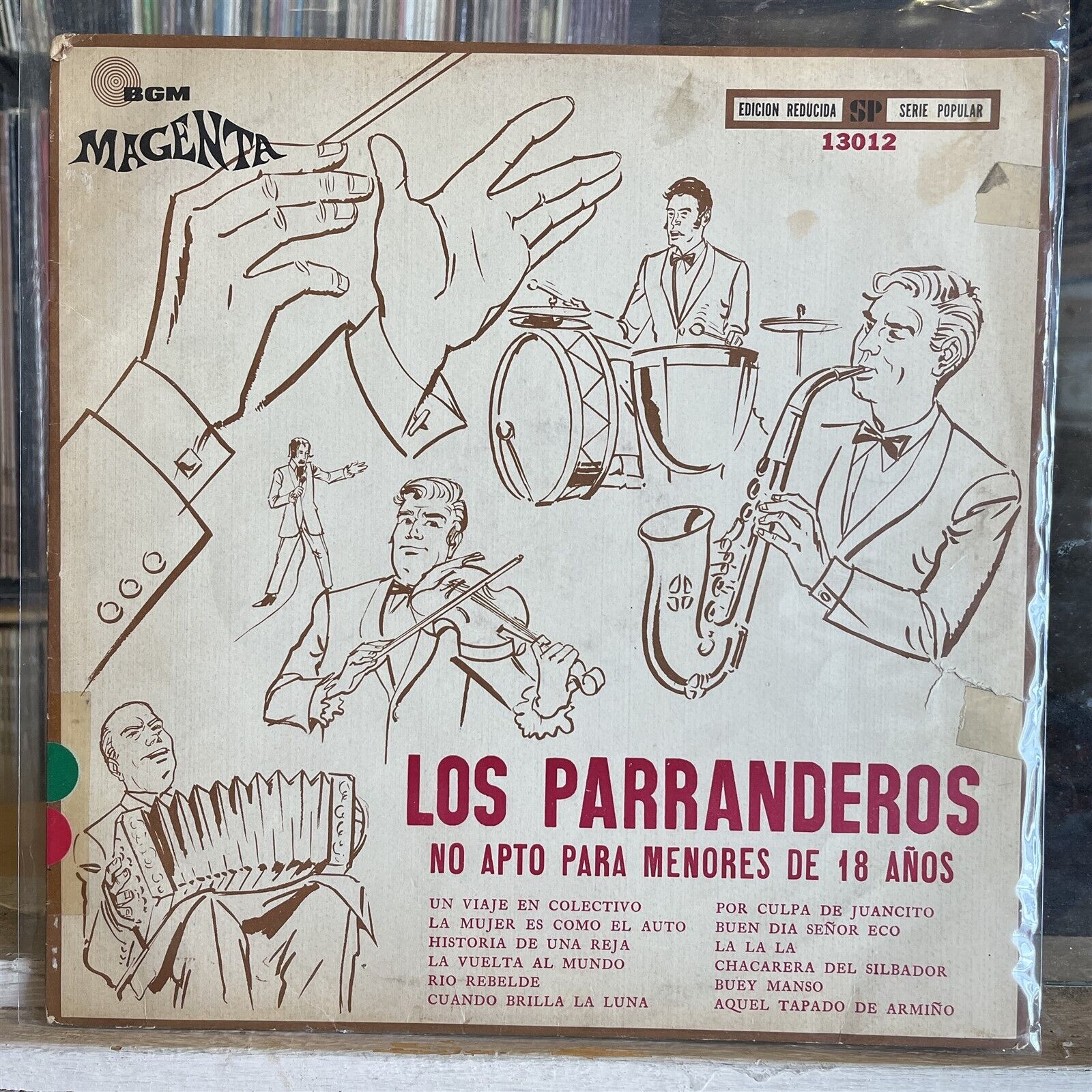 [LATIN]~EXC LP~Los PARRANDEROS~No Apto Para Menores De 18 Anos~[1969]~ARGENTINA~