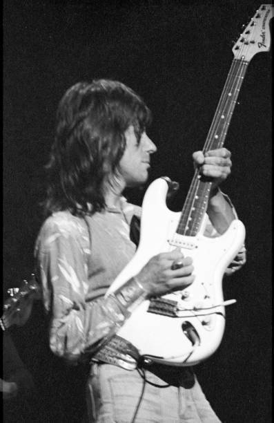 Jeff Beck Rock Singer Guitarist 1976 Old Photo