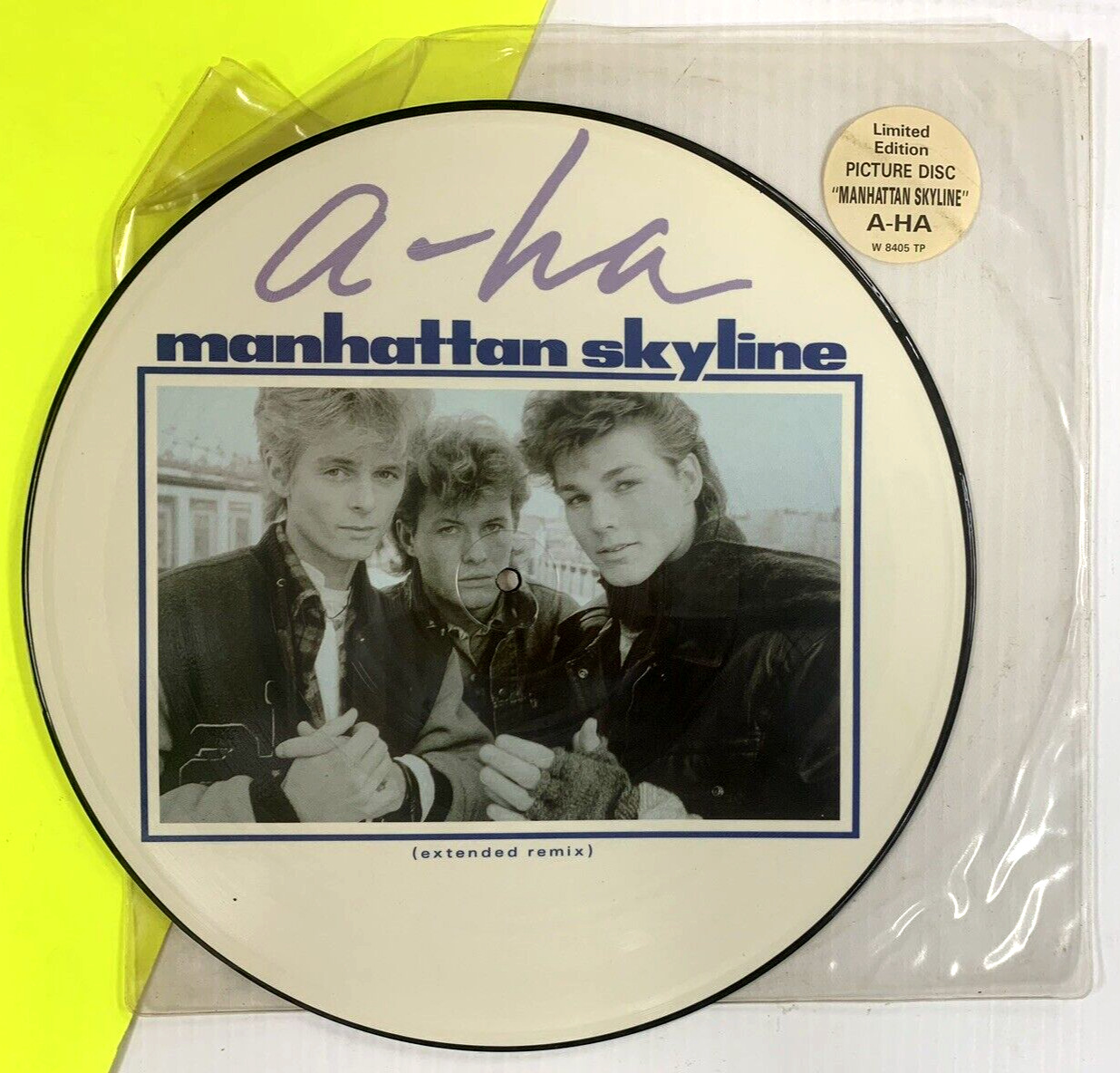 A-HA Manhattan Skyline 1986 LTD ED UK Picture Disc 12\