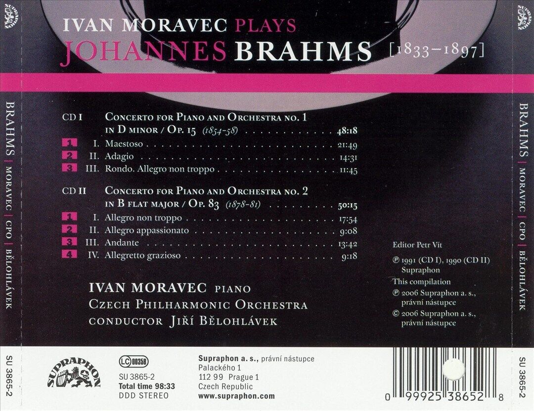 BRAHMS: PIANO CONCERTOS NOS. 1 & 2 NEW CD