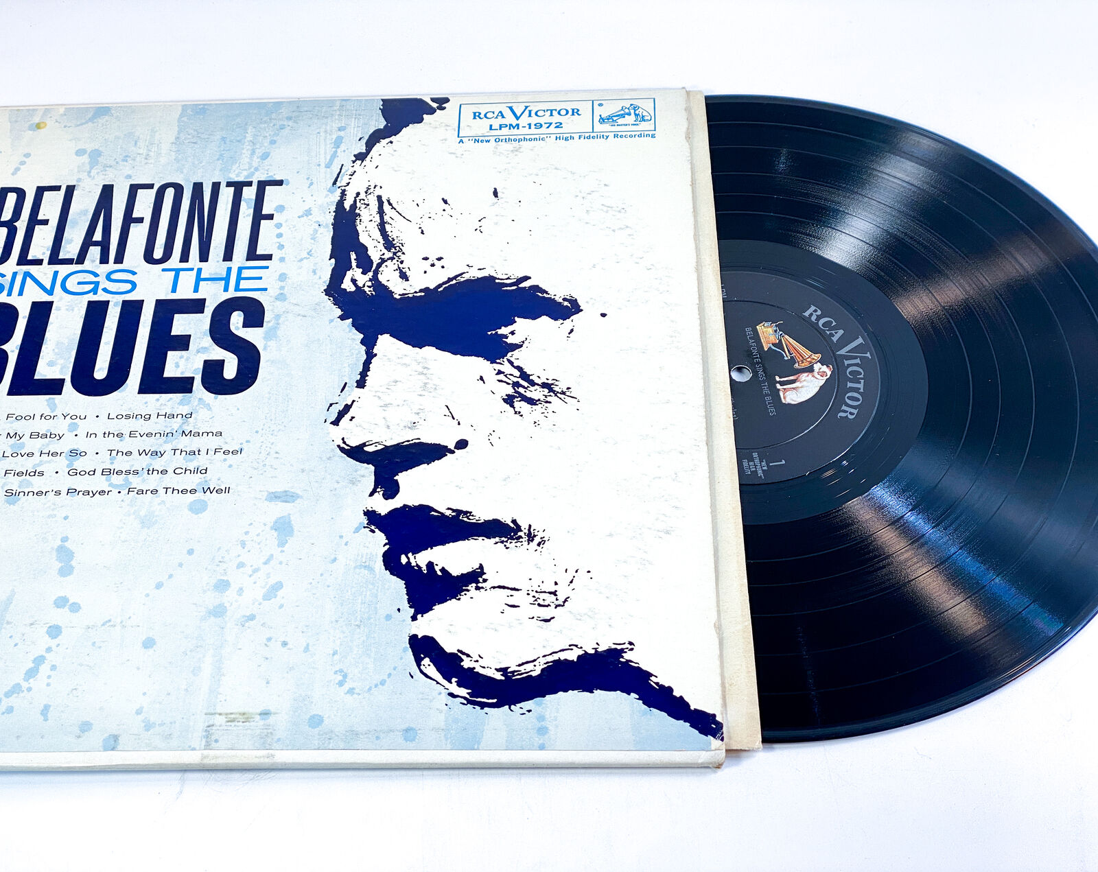 Harry Belafonte Belafonte Sings The Blues - VG+/VG+ LPM-1972 Ultrasonic Clean