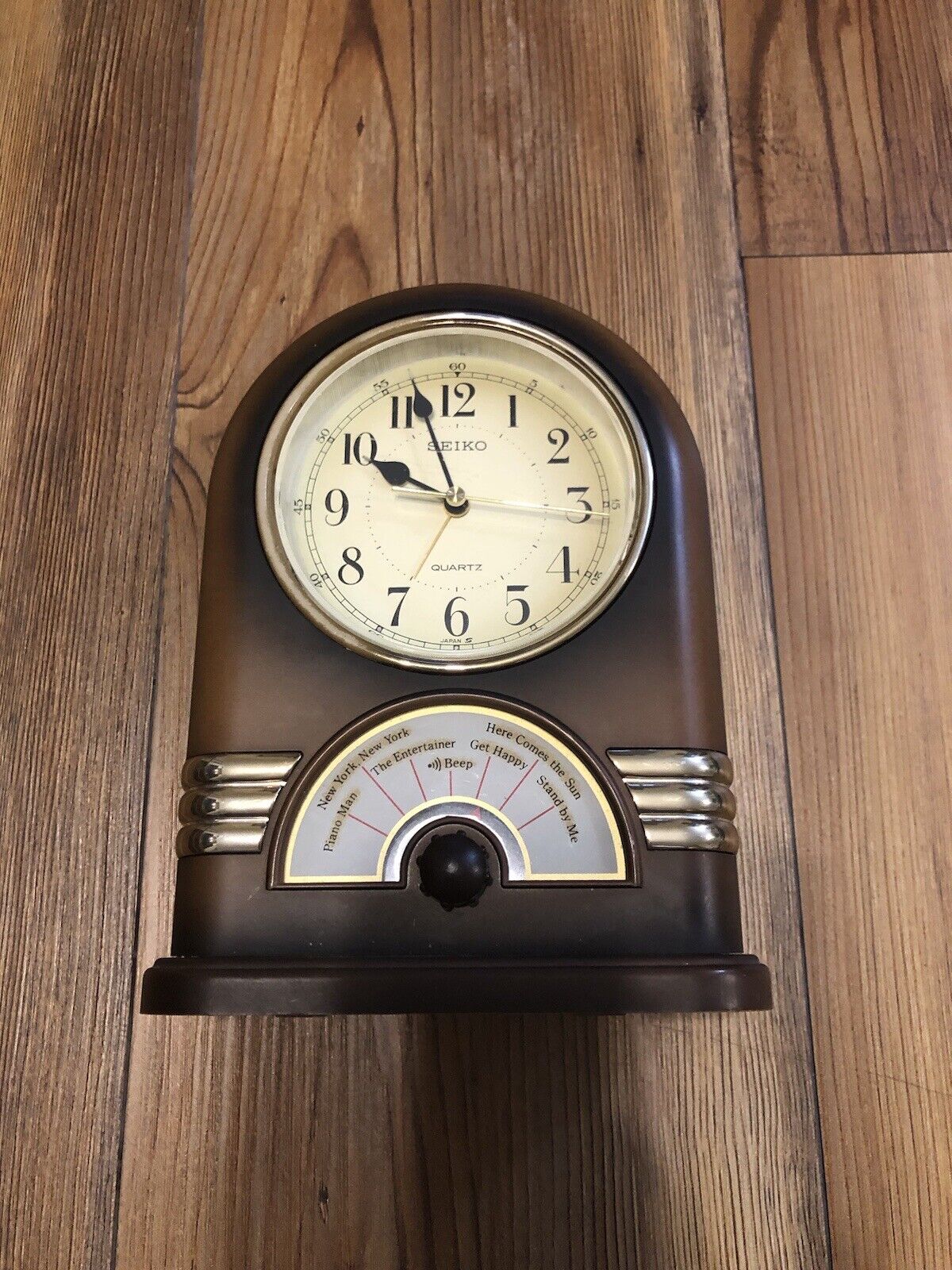 Vintage Seiko Quartz Sing-Along Musical Alarm Clock Jukebox 6 Melodies No Tested