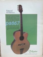 1981 TAKAMINE GUITAR  full page color print ad 