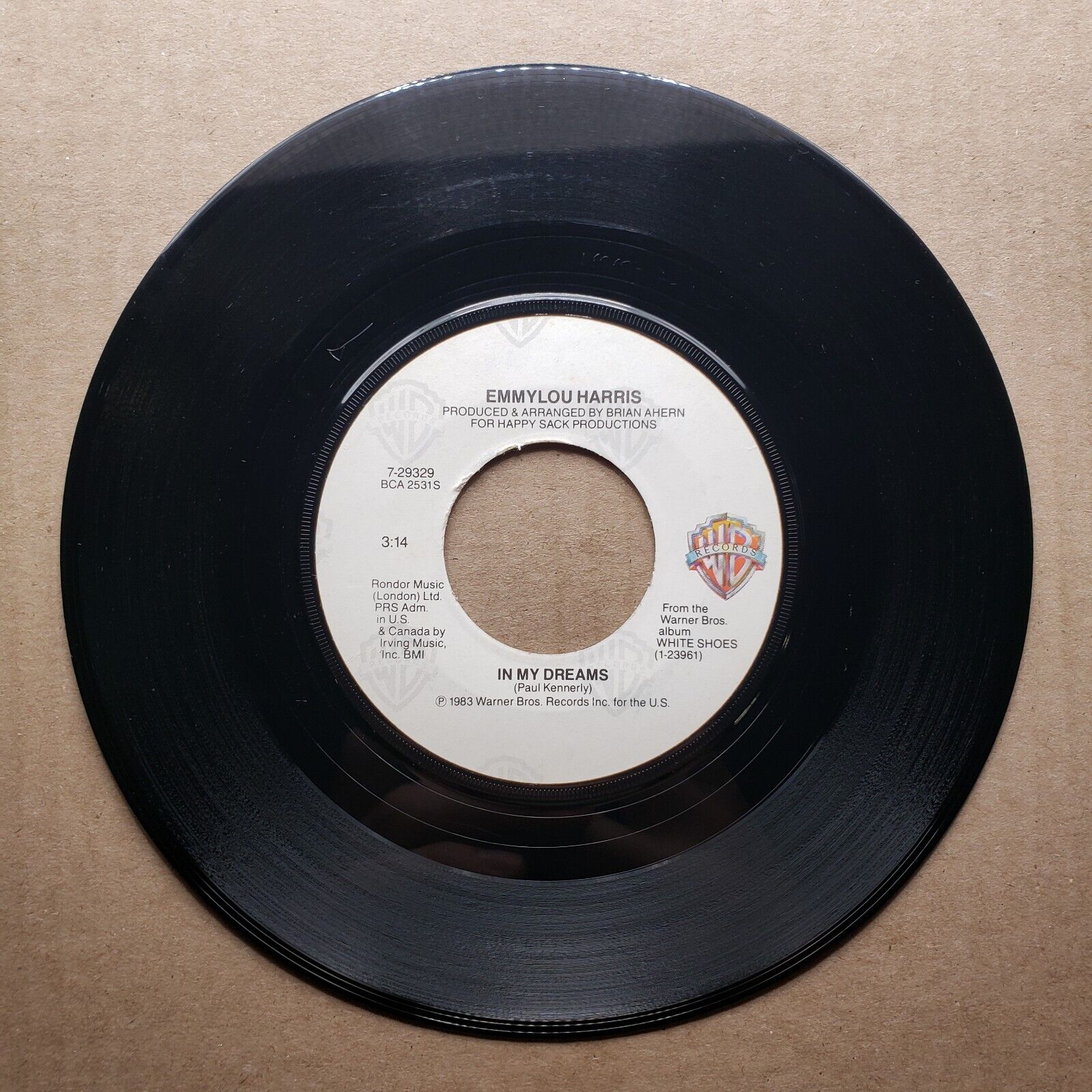 Emmylou Harris - Like An Old Fashioned Waltz; In My Dreams - 1983 Vinyl 45 RPM