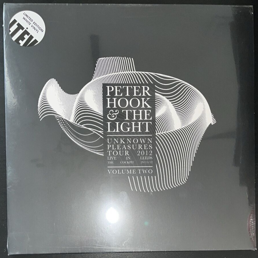 PETER HOOK & THE LIGHT UNKOWN PLEASURES WHITE VINYL LP LIMITED SEALED MINT