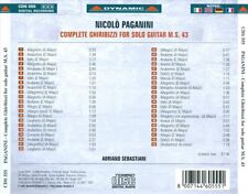 PAGANINI: COMPLETE GHIRIBIZZI, FOR SOLO GUITAR NEW CD picture