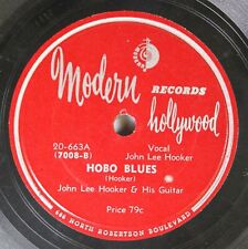 Hear Blues 78 John Lee Hooker - Hobo Blues / Hoogie Boogie On Modern picture