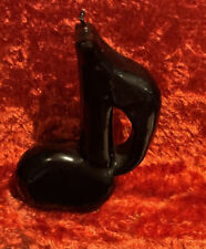 Vintage Music Note Candles(2)Black  Silhouette Jazz.VTG. Lounge.1970’s. picture