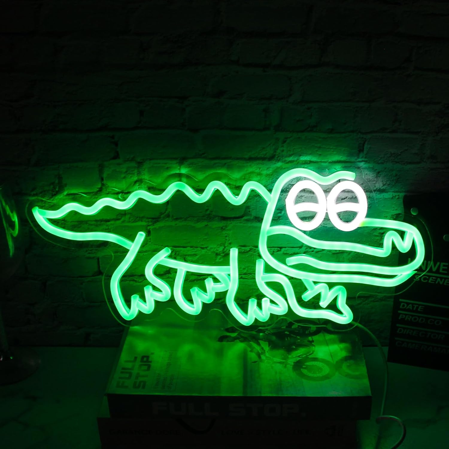 King Gizzard and the Lizard Wizard Gator Neon Led Sign Green Animal Neon Sign Ni