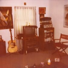 Vintage Polaroid Photo TV Guitar Record Player Vinyl Radio Found Art Snapshot picture