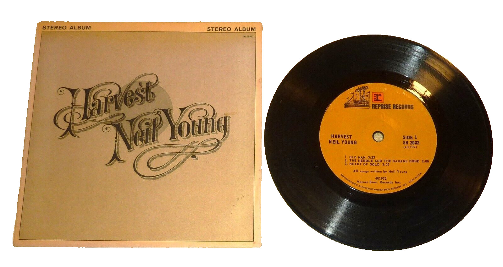 7” 33 1/3 RPM JUKE BOX RECORD by NEIL YOUNG \