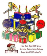 Hard Rock Cafe 2008 Tampa Seminole Casino Happy Birthday Drums 42515 Trading Pin picture