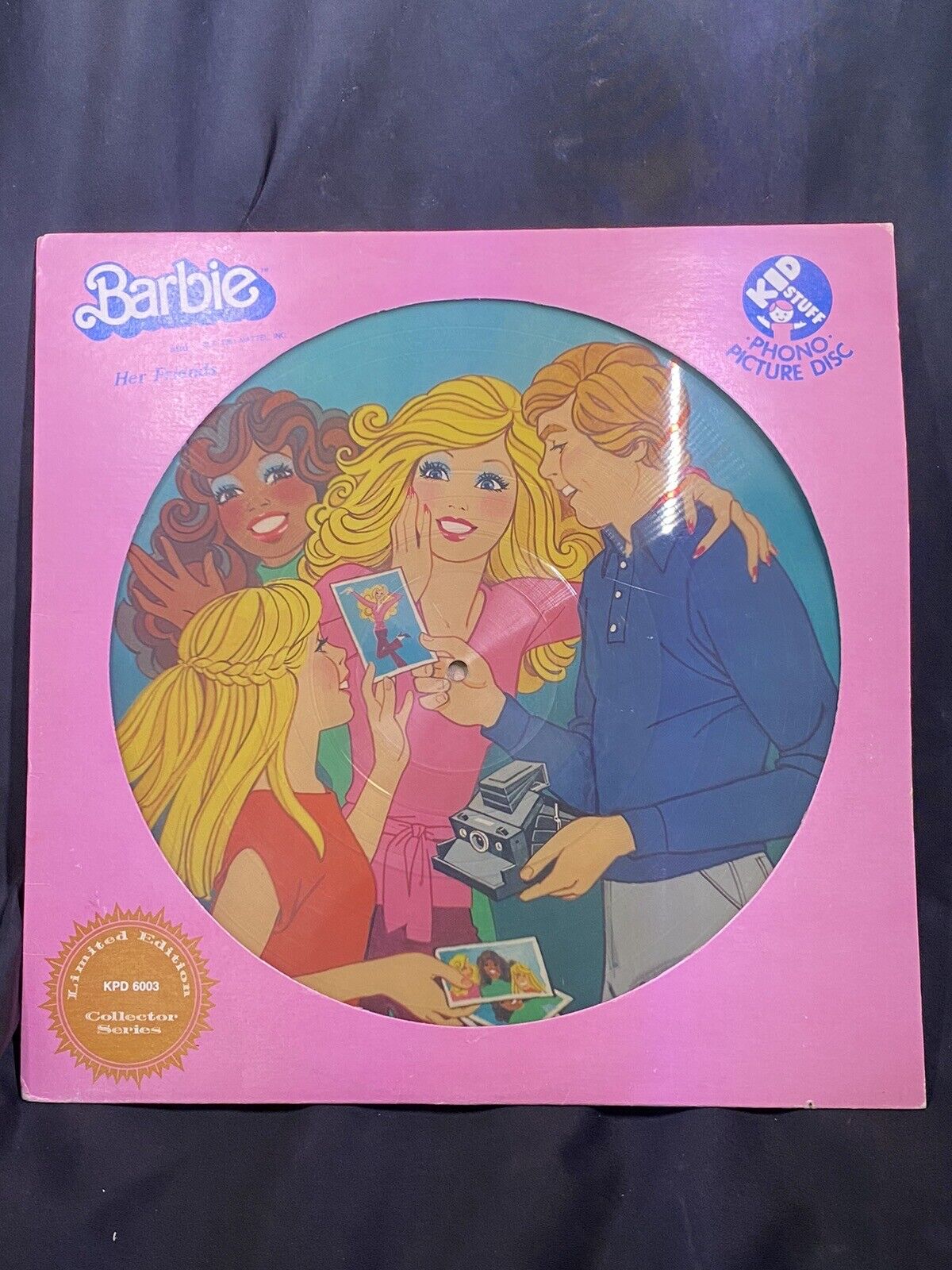 VINTAGE 1981 LIMITED EDITION BARBIE & HER FRIENDS PICTURE DISC RECORD KDP-6003