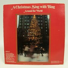 Bing Crosby A Christmas Sing With Bing Around The World VINYL RECORD LP picture