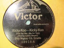 1922 BILLY MURRAY Ed Smalle Pasqale BIANCULLI Mandolin KICKY KOO VICTOR 18918 picture