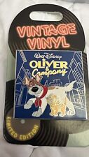 Disney Pin Vintage Vinyl Oliver & Company with Sliding Vinyl Record LE3000 Dogs picture