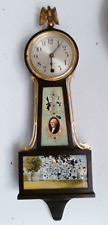 Antique Seth Thomas Banjo George Washington Wall Clock 8 Day Working Time only picture