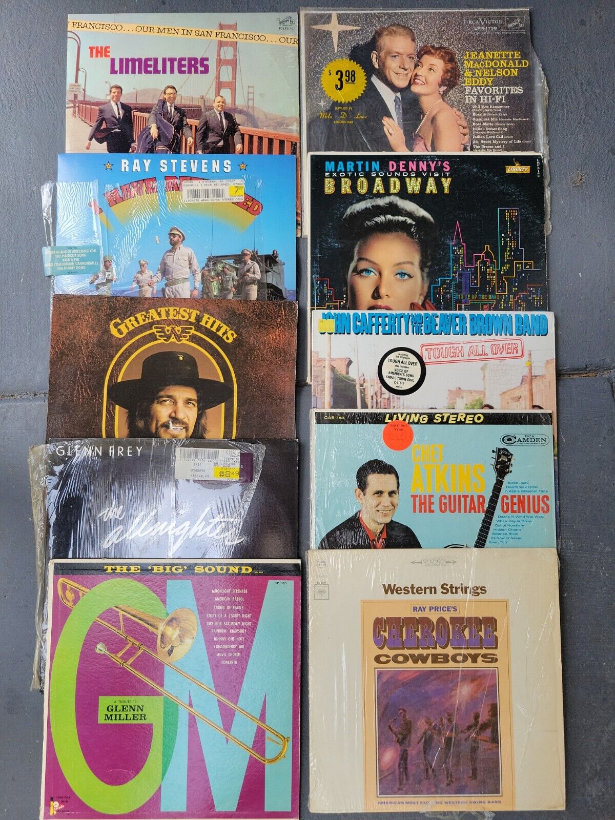 HUGE LOT RECORDS ALBUMS Vinyl LP Folk Country Limeliters Waylon  Cafferty Rare