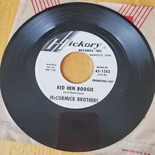 McCormick Brothers Red Hen Boogie / Blue Grass Express 45 Hickory Records Promo  picture