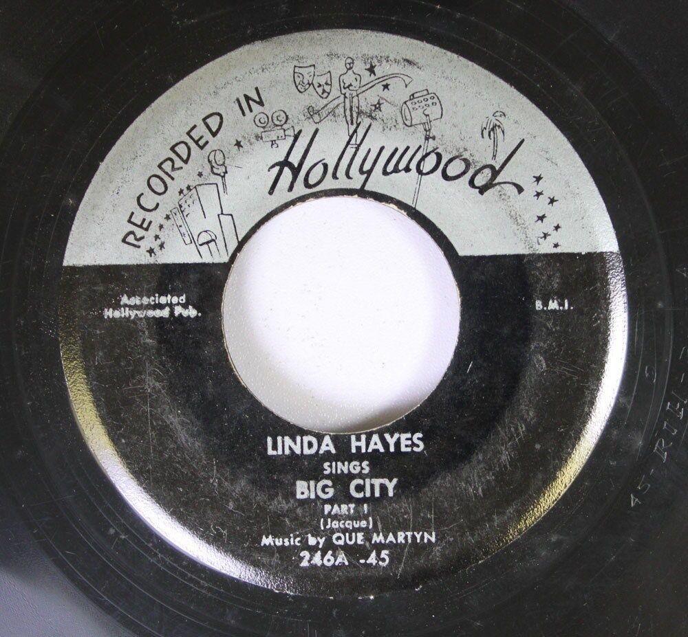 Hear Blues Rare 45 Linda Hayes - Big City / Same On Hollywood