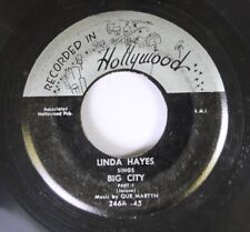 Hear Blues Rare 45 Linda Hayes - Big City / Same On Hollywood picture
