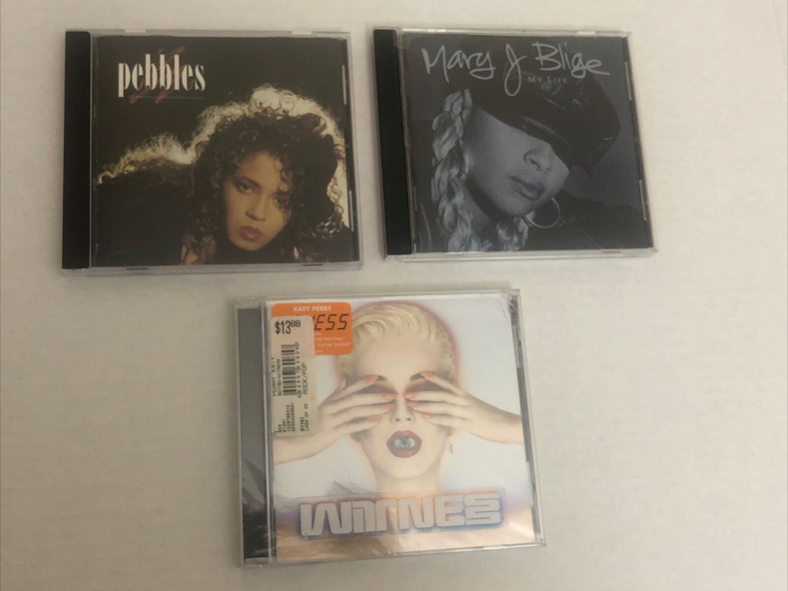 3 Ladies Of Pop/R&B CDs, My Life-Mary J Blige, Pebbles-Pebbles, Witness-Katy ..