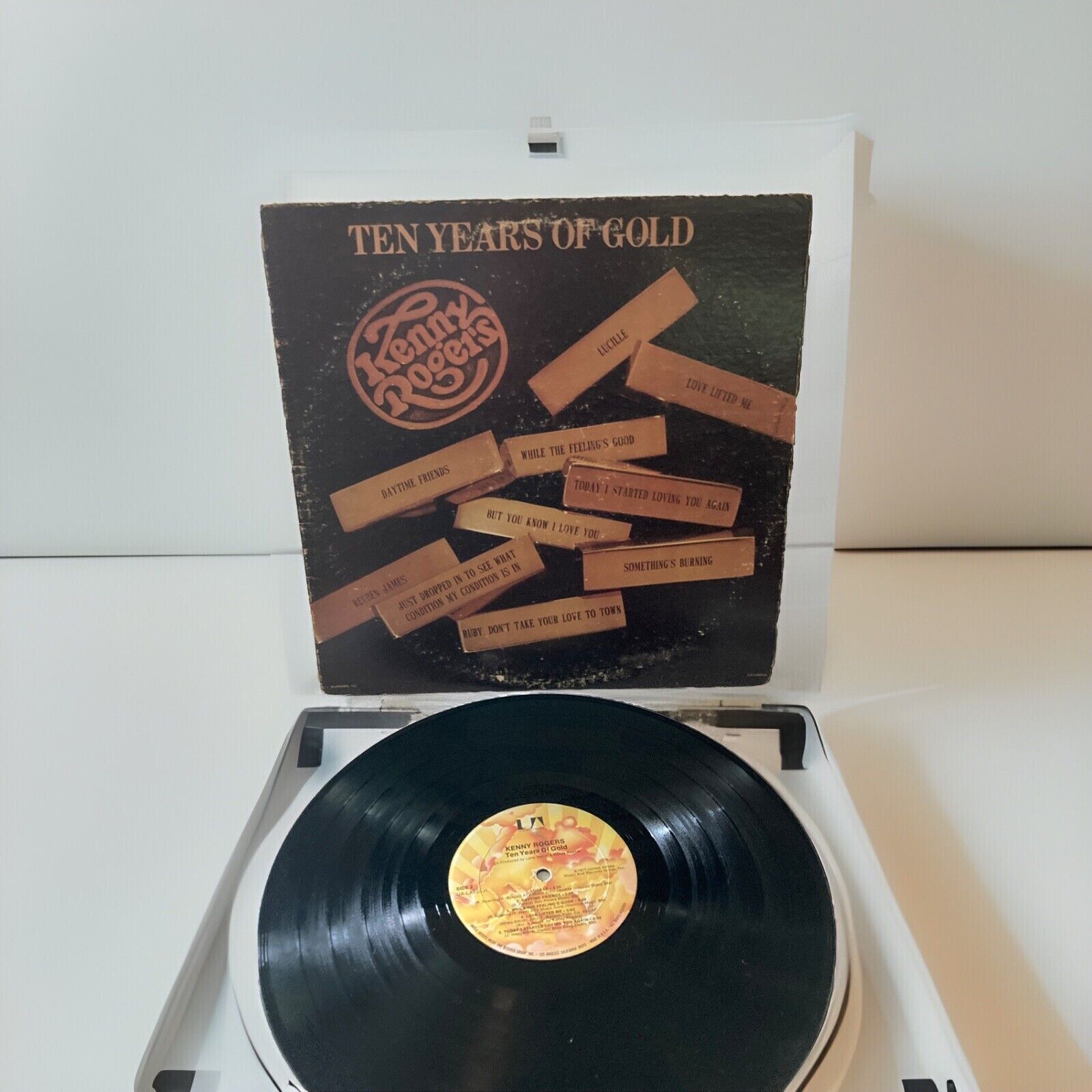 KENNY ROGERS TEN YEARS OF GOLD GREATEST HITS Vinyl LP \