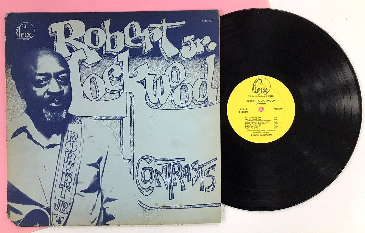 ROBERT LOCKWOOD JR. Contrasts (1974) original LP Real BLUES VG++ Vinyl a7495